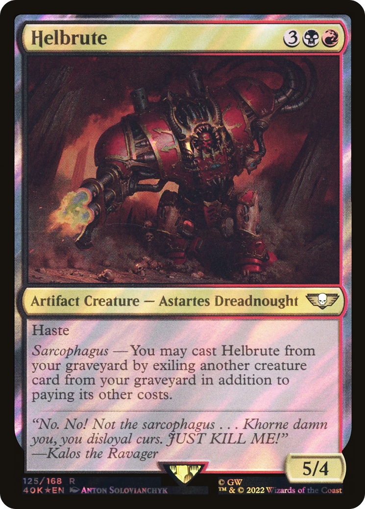 {R} Helbrute (Surge Foil) [Universes Beyond: Warhammer 40,000][SF 40K 125]