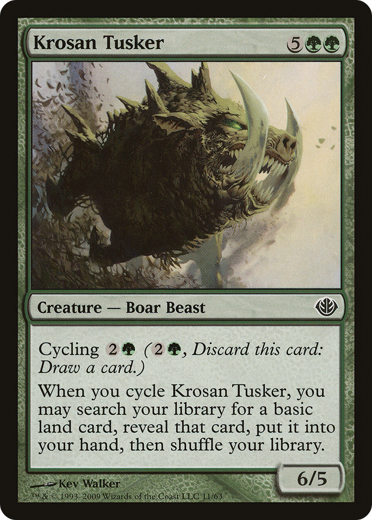 {C} Krosan Tusker [Duel Decks: Garruk vs. Liliana][DDD 011]