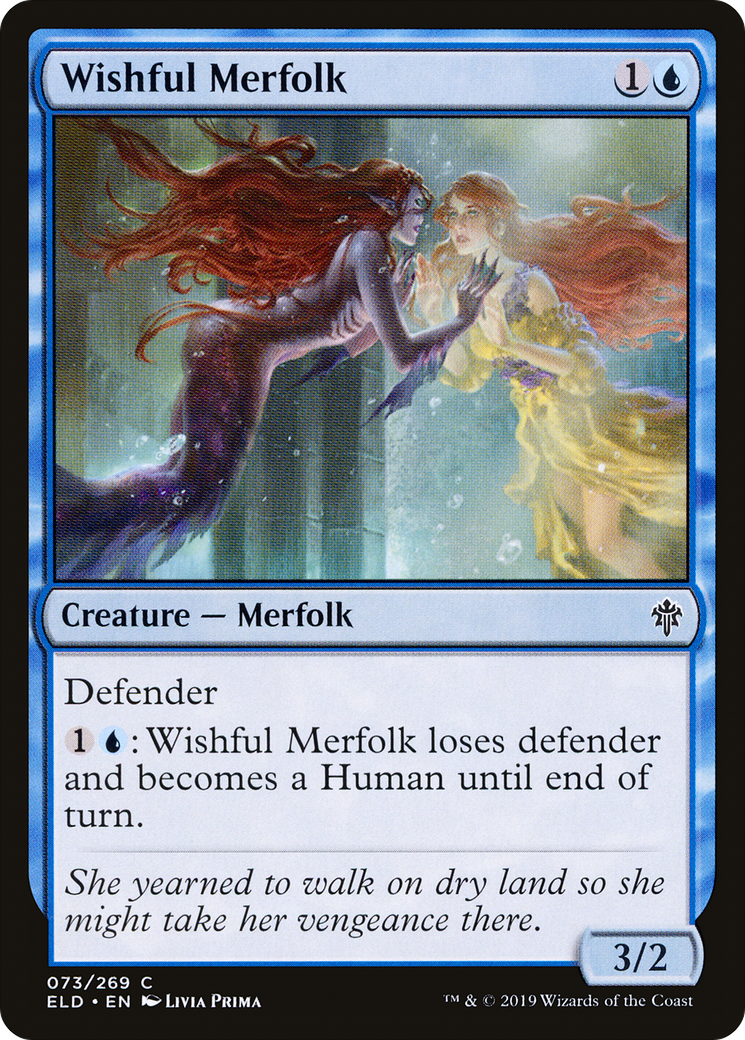 {C} Wishful Merfolk [Throne of Eldraine][ELD 073]