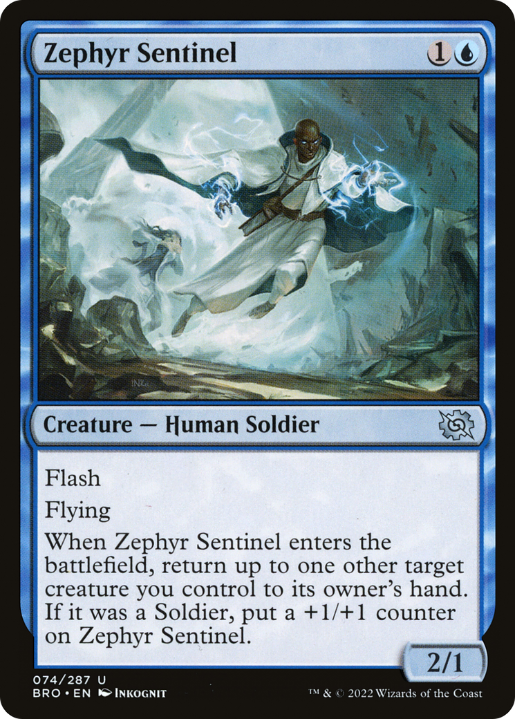 {C} Zephyr Sentinel [The Brothers' War][BRO 074]