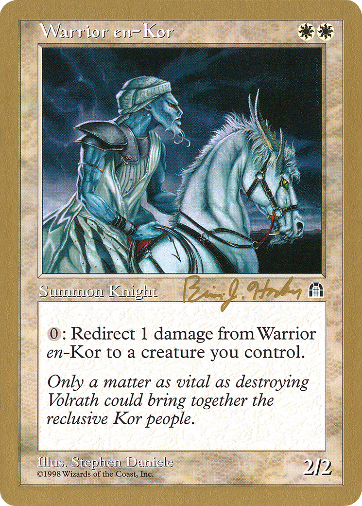 {C} Warrior en-Kor (Brian Hacker) [World Championship Decks 1998][GB WC98 BH23B]