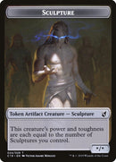 {T} Bird (001) // Sculpture Double-sided Token [Commander 2019 Tokens][TC19 015]