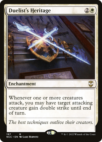 {R} Duelist's Heritage [Streets of New Capenna Commander][NCC 197]