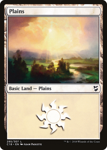 {B}[C18 295] Plains (295) [Commander 2018]