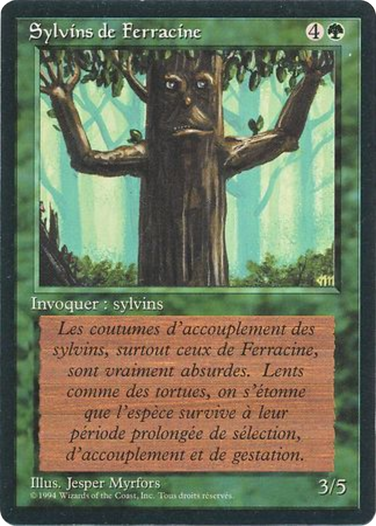 {F} Ironroot Treefolk [Foreign Black Border][FBB 3ED 204]