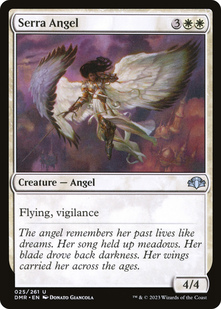 {C} Serra Angel [Dominaria Remastered][DMR 025]