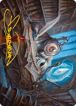{A} Unblinking Observer Art Card (Gold-Stamped Signature) [Innistrad: Midnight Hunt Art Series][GS AMID 031]