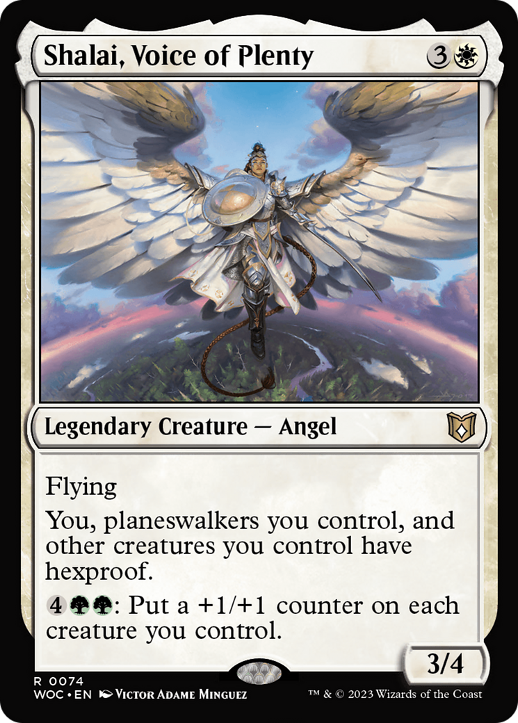 {R} Shalai, Voice of Plenty [Wilds of Eldraine Commander][WOC 074]