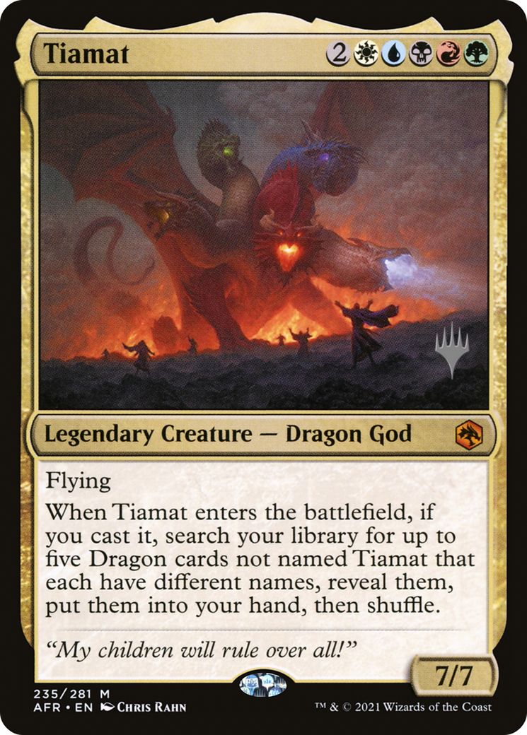 {R} Tiamat (Promo Pack) [Dungeons & Dragons: Adventures in the Forgotten Realms Promos][PP AFR 235]