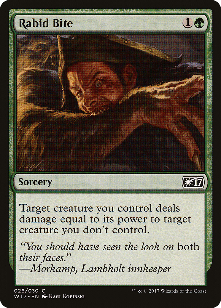 {C} Rabid Bite [Welcome Deck 2017][W17 026]