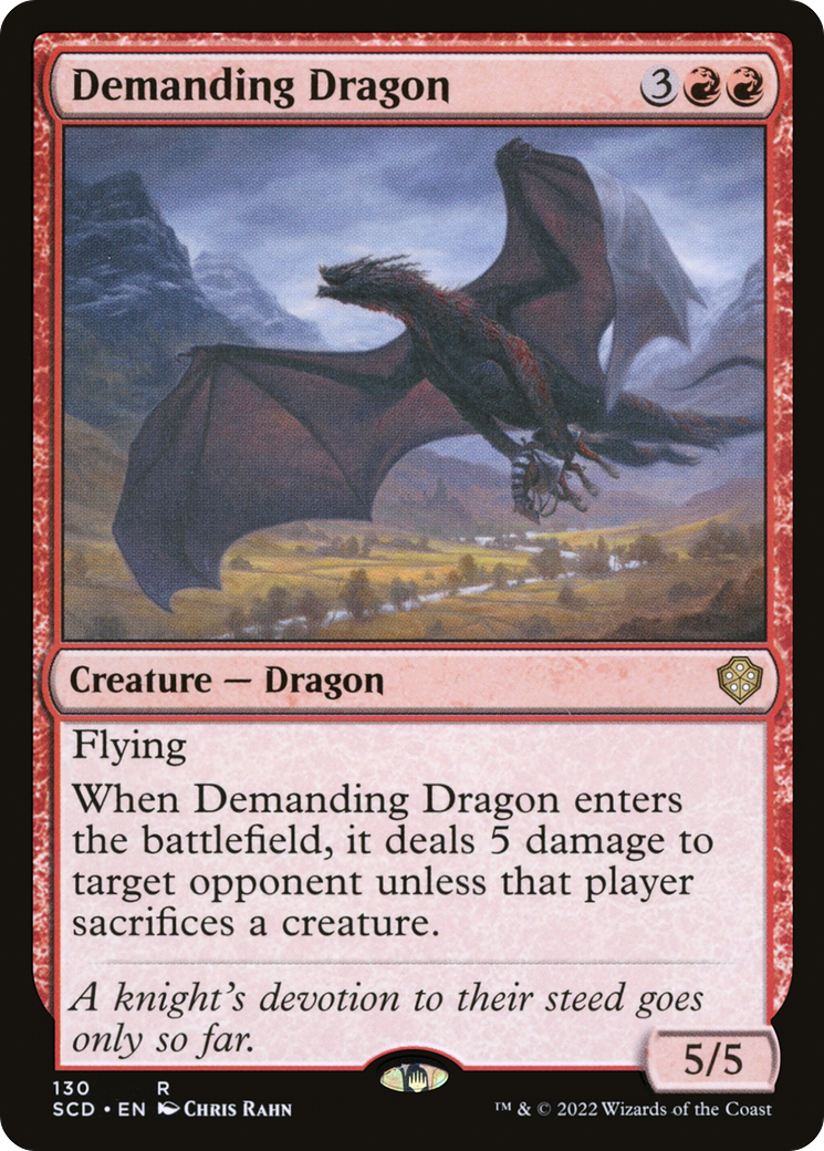 {R} Demanding Dragon [Starter Commander Decks][SCD 130]