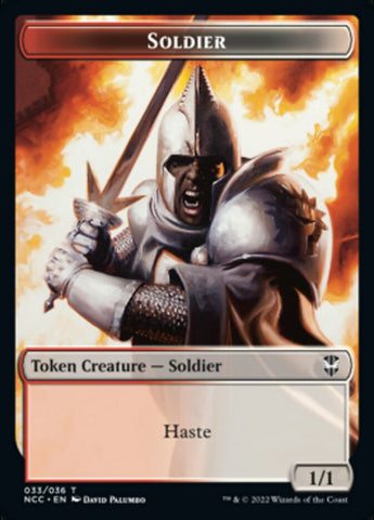 {T} Soldier (33) // Devil Double-sided Token [Streets of New Capenna Commander Tokens][TNCC 9//17]