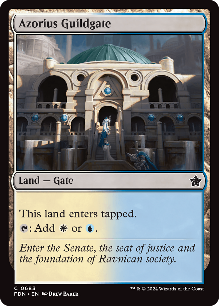 {@C} Azorius Guildgate [Foundations][FDN 683]
