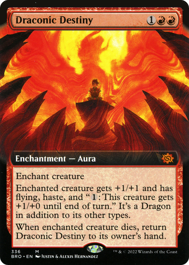 {R} Draconic Destiny (Extended Art) [The Brothers' War][BRO 336]