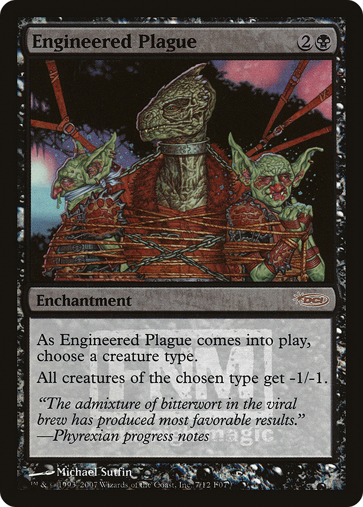 {R} Engineered Plague [Friday Night Magic 2007][PA F07 007] - Misty Mountain Games
