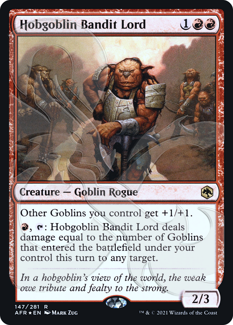 {R} Hobgoblin Bandit Lord (Ampersand Promo) [Dungeons & Dragons: Adventures in the Forgotten Realms Promos][AMP AFR 147]