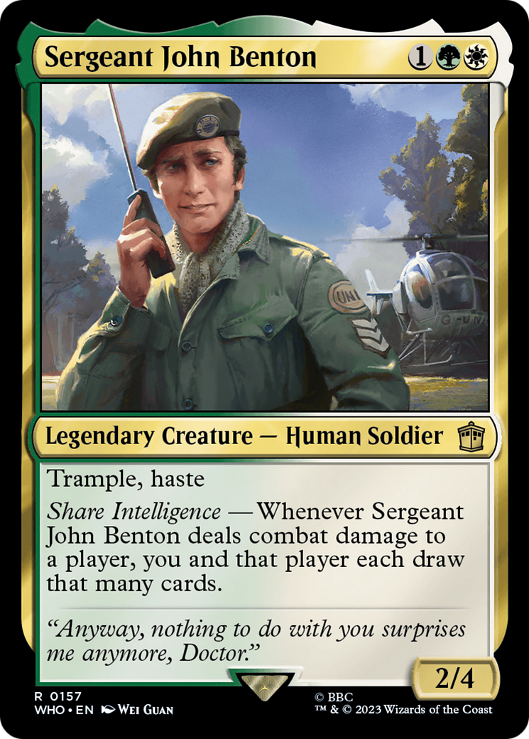 {R} Sergeant John Benton [Doctor Who][WHO 157]