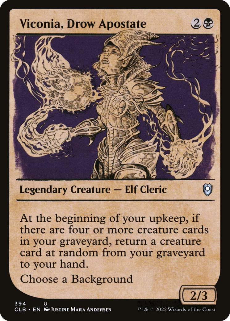 {C} Viconia, Drow Apostate (Showcase) [Commander Legends: Battle for Baldur's Gate][CLB 394]