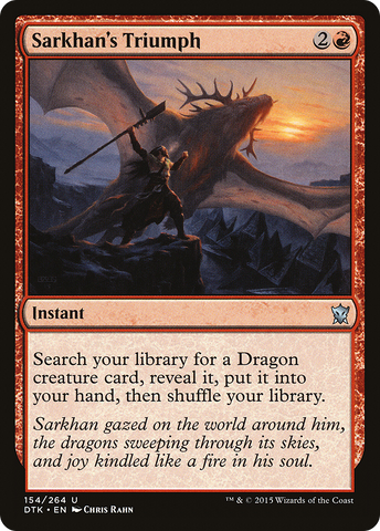 {C} Sarkhan's Triumph [Dragons of Tarkir][DTK 154]