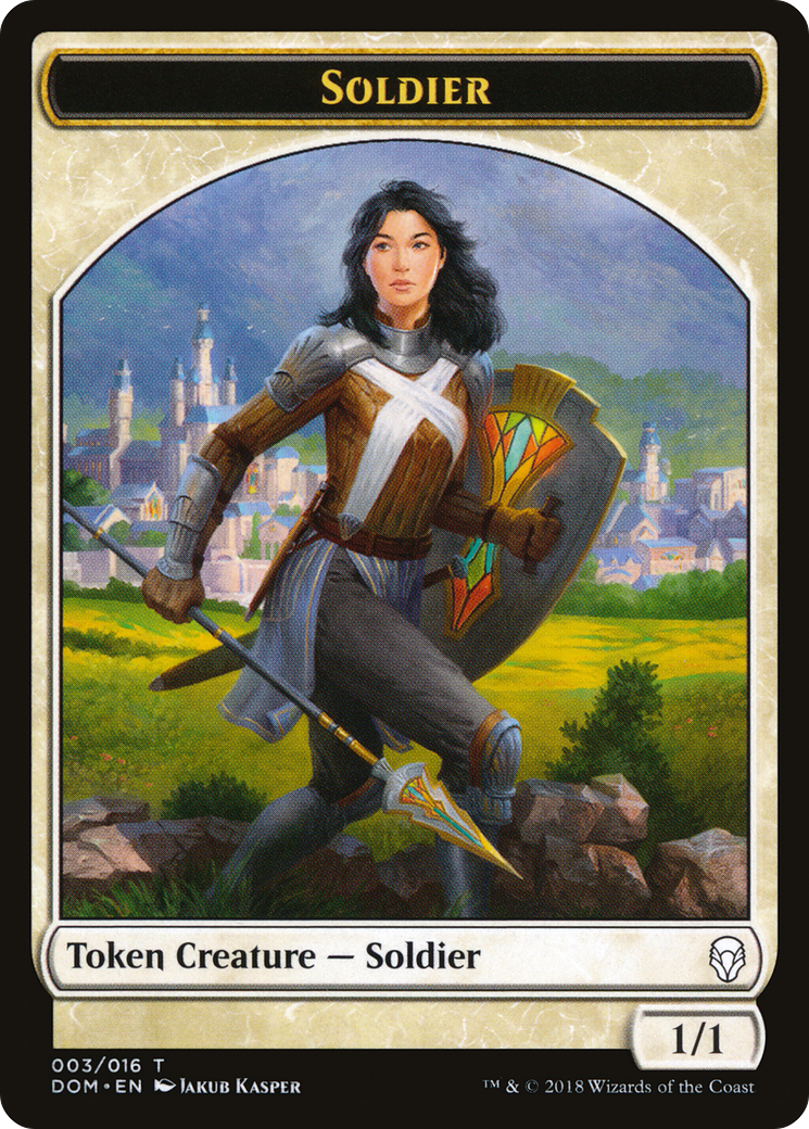 {T} Soldier Token [Dominaria Tokens][TDOM 003]
