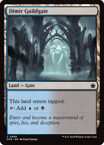 {@C} Dimir Guildgate [Foundations][FDN 688]