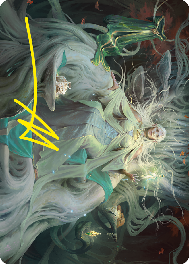 {A} Galadriel, Gift-Giver Art Card (Gold-Stamped Signature) [The Lord of the Rings: Tales of Middle-earth Art Series][GS ALTR 035]