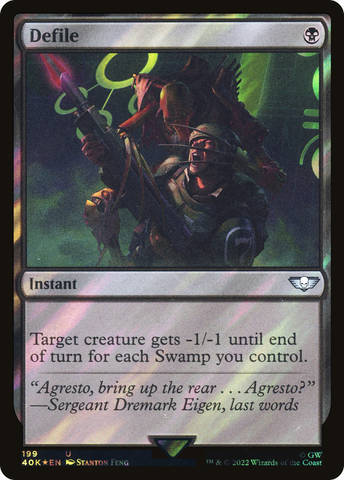 {C} Defile (Surge Foil) [Universes Beyond: Warhammer 40,000][SF 40K 199]