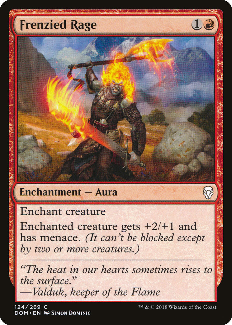 {C} Frenzied Rage [Dominaria][DOM 124]