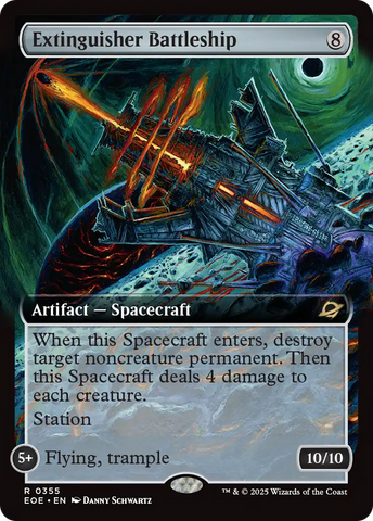 {@@ EOE R} Extinguisher Battleship (Extended Art) [Edge of Eternities][EOE 355]