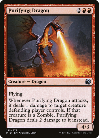{C} Purifying Dragon [Innistrad: Midnight Hunt][MID 155]