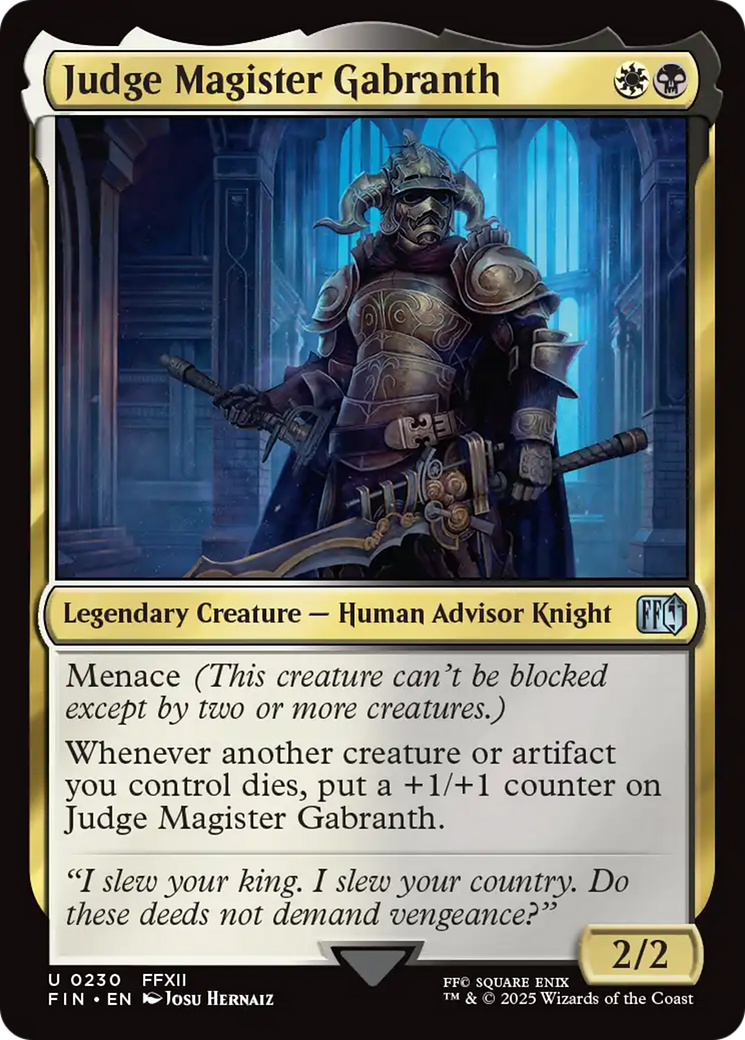 {@C} Judge Magister Gabranth [FINAL FANTASY][FIN 230]