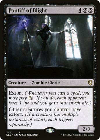 {R} Pontiff of Blight [Commander Legends: Battle for Baldur's Gate][CLB 768]