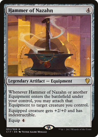 {R} Hammer of Nazahn [Commander 2017][C17 051]