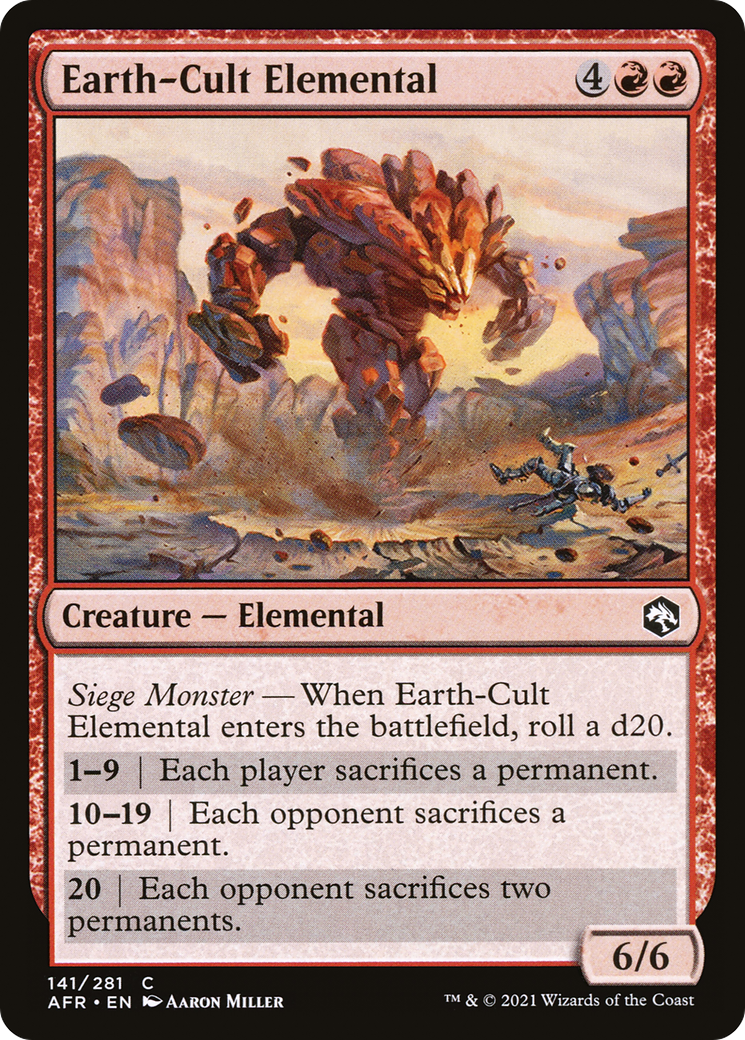 {C} Earth-Cult Elemental [Dungeons & Dragons: Adventures in the Forgotten Realms][AFR 141]