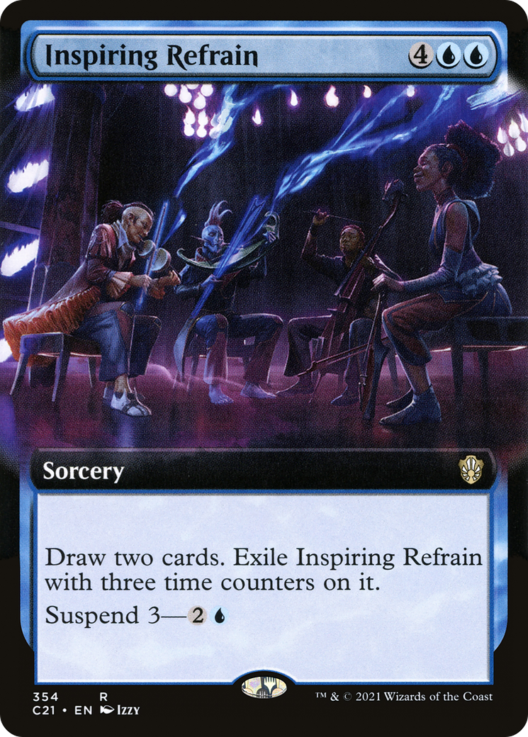 {R} Inspiring Refrain (Extended Art) [Commander 2021][C21 354]