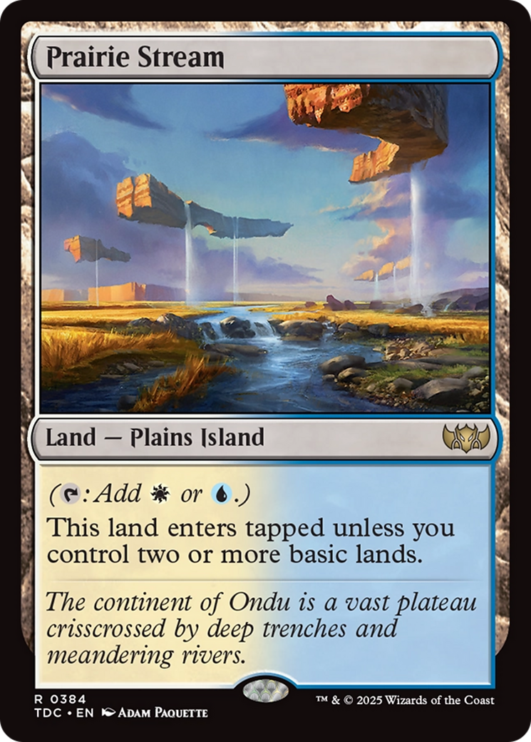 {R} Prairie Stream [Tarkir: Dragonstorm Commander][TDC 384]
