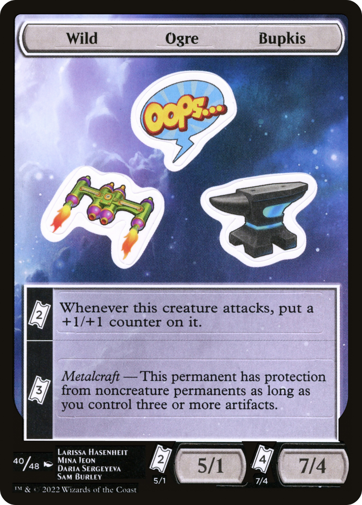 {C} Wild Ogre Bupkis [Unfinity Stickers][SUNF 040]