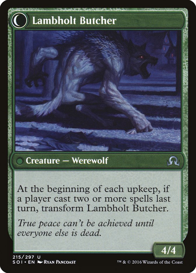 {C} Lambholt Pacifist // Lambholt Butcher [Shadows over Innistrad][SOI 215]