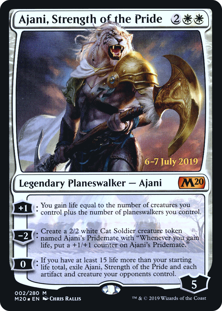 {R} Ajani, Strength of the Pride [Core Set 2020 Prerelease Promos][PR M20 002]