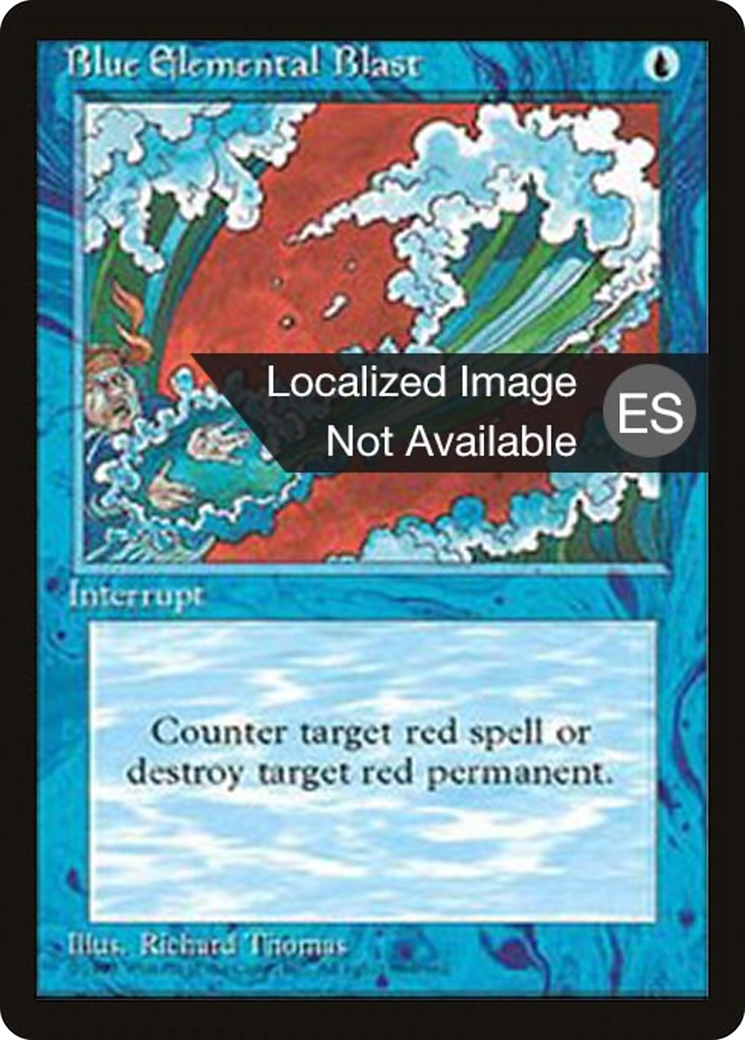 {F} Blue Elemental Blast [Fourth Edition (Foreign Black Border)][FBB 4ED 063]