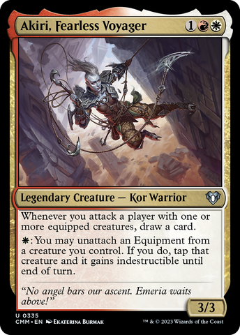 {C} Akiri, Fearless Voyager [Commander Masters][CMM 335]