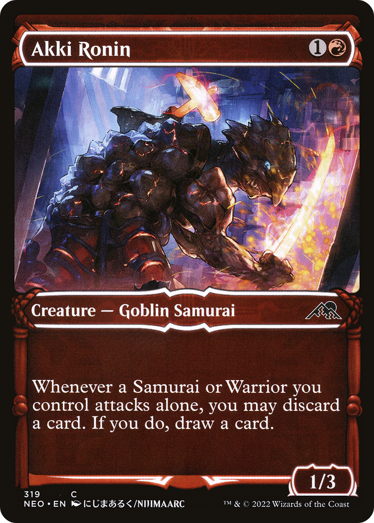 {C} Akki Ronin (Showcase Samurai) [Kamigawa: Neon Dynasty][NEO 319]