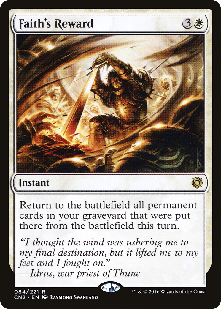 {R} Faith's Reward [Conspiracy: Take the Crown][CN2 084]