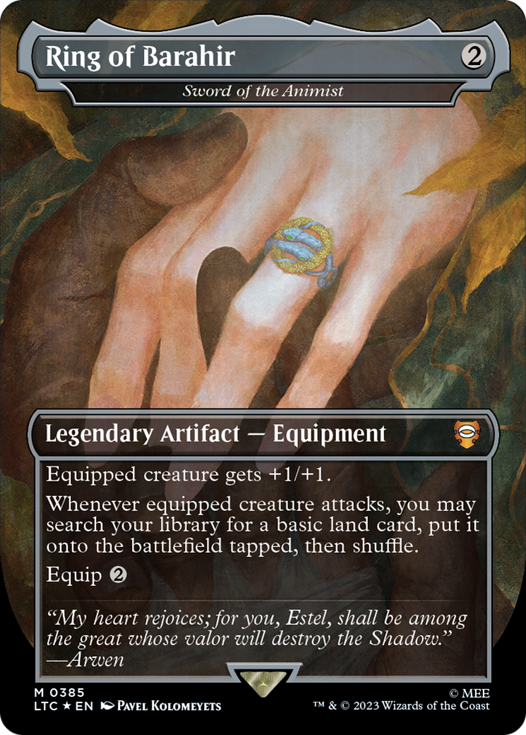 {R} Sword of the Animist - Ring of Barahir (Surge Foil Realms and Relics) [The Lord of the Rings: Tales of Middle-Earth Commander][LTC 385]