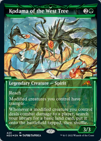 {R} Kodama of the West Tree (Showcase) (Foil Etched) [Kamigawa: Neon Dynasty][NEO 423]
