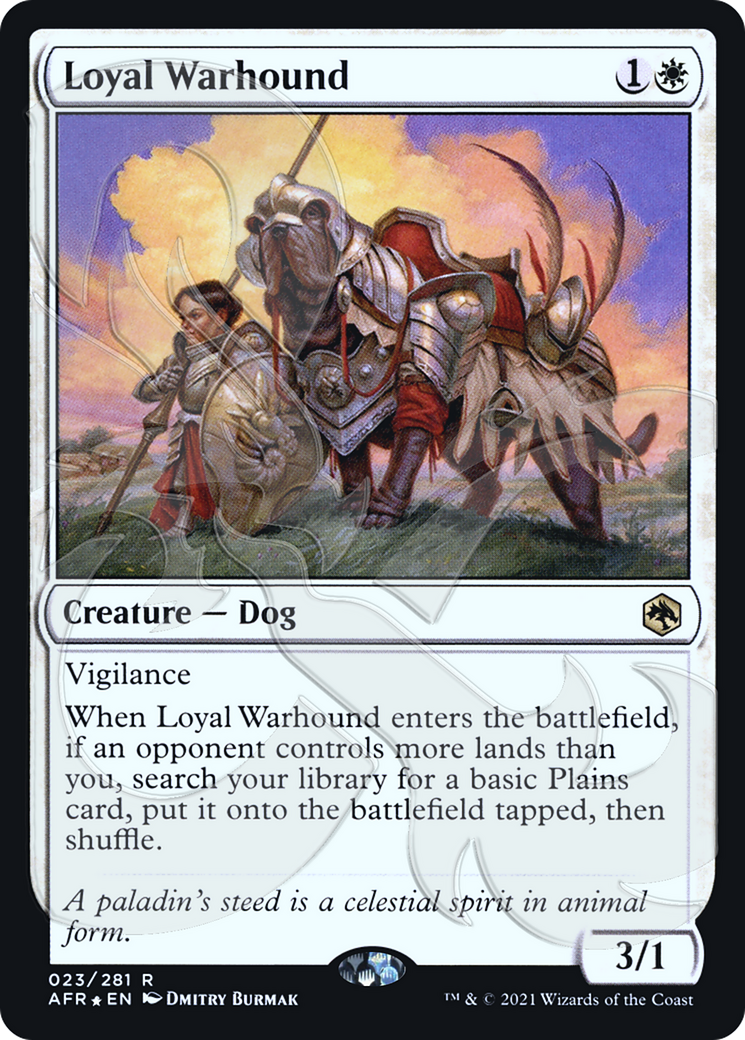 {R} Loyal Warhound (Ampersand Promo) [Dungeons & Dragons: Adventures in the Forgotten Realms Promos][AMP AFR 023]