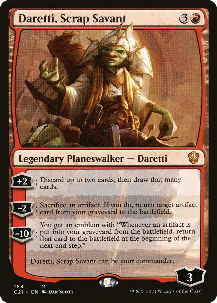 {R} Daretti, Scrap Savant [Commander 2021][C21 164]