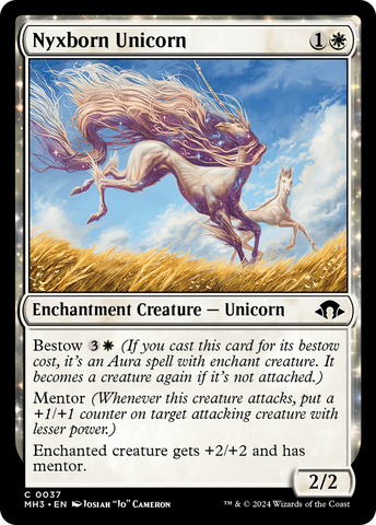 {C} Nyxborn Unicorn [Modern Horizons 3][MH3 037]