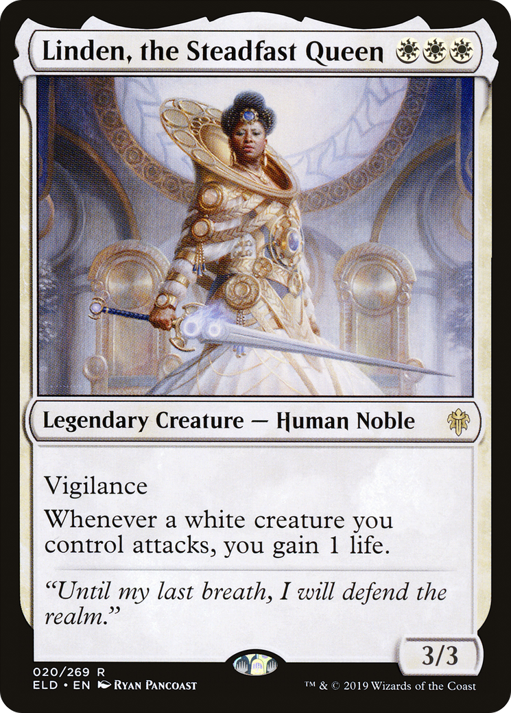 {R} Linden, the Steadfast Queen [Throne of Eldraine][ELD 020]