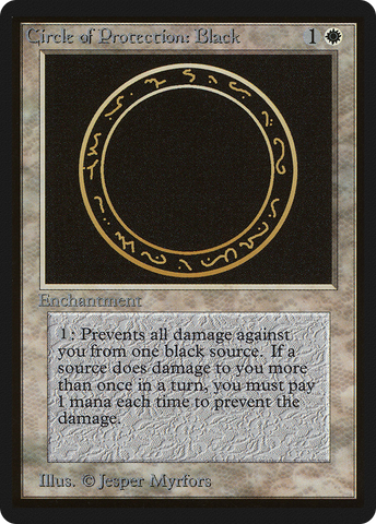 {C} Circle of Protection: Black [Beta Edition][LEB 010]